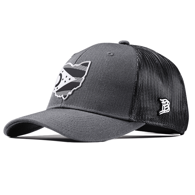 Ohio Moonlight PVC Curved Trucker Charcoal