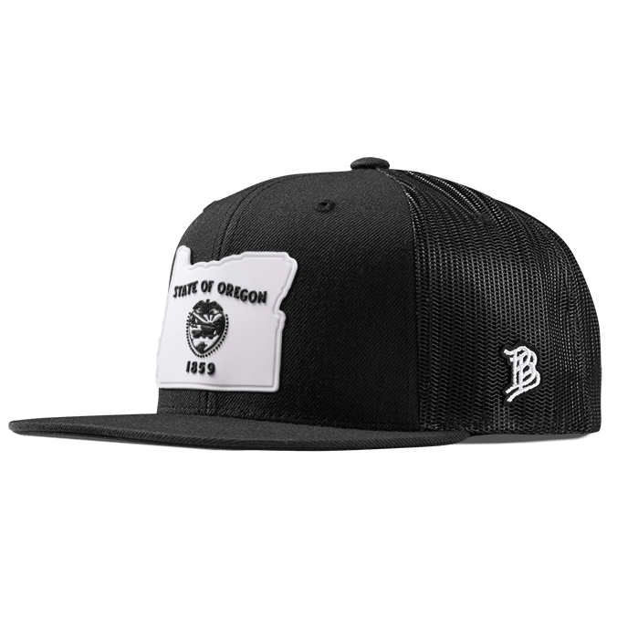 Oregon Moonlight PVC Flat Trucker Black