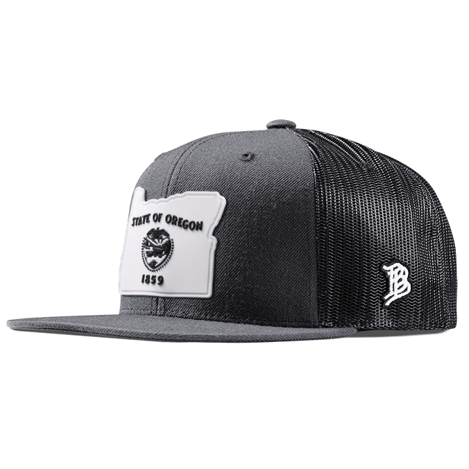 Oregon Moonlight PVC Flat Trucker Charcoal