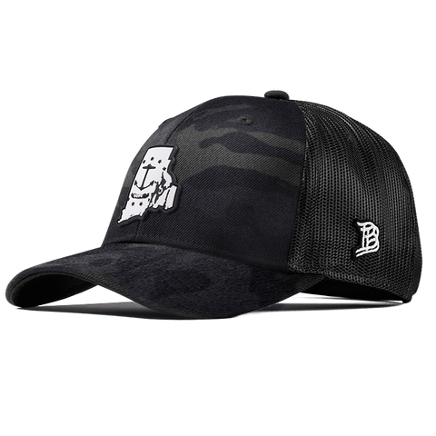 Rhode Island Moonlight PVC Curved Trucker Multicam