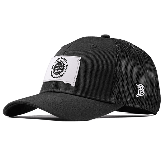 South Dakota Moonlight PVC Curved Trucker Black