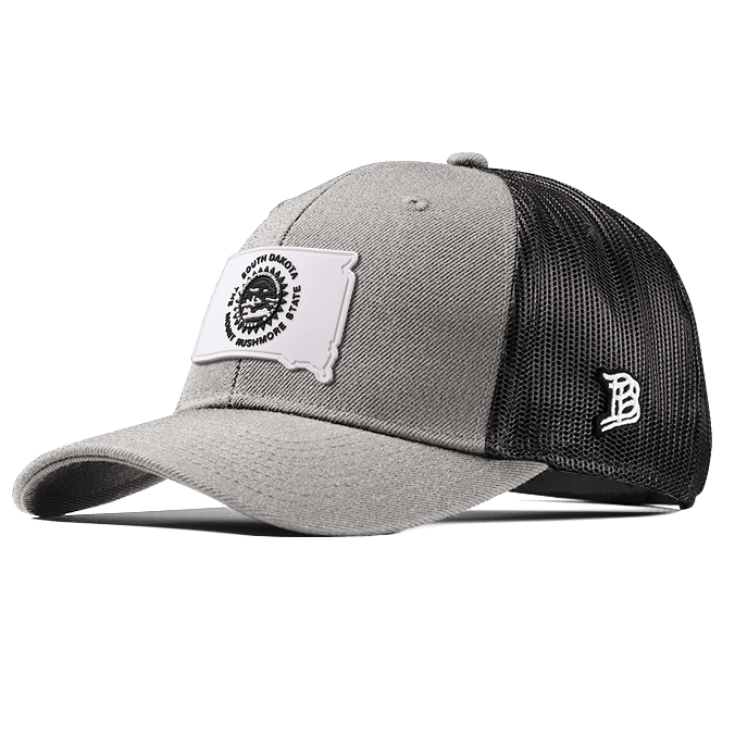 South Dakota Moonlight PVC Curved Trucker Heather Gray