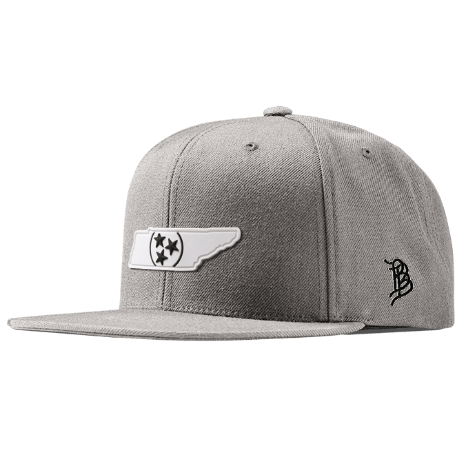 Tennessee Moonlight PVC Classic Snapback Heather Gray