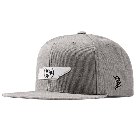 Tennessee Moonlight PVC Classic Snapback Heather Gray