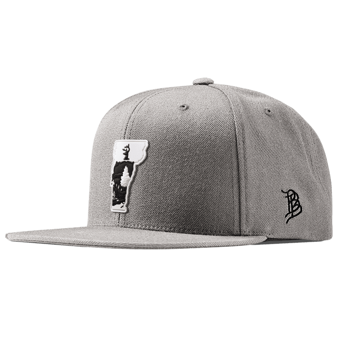 Vermont Moonlight PVC Classic Snapback Heather Gray