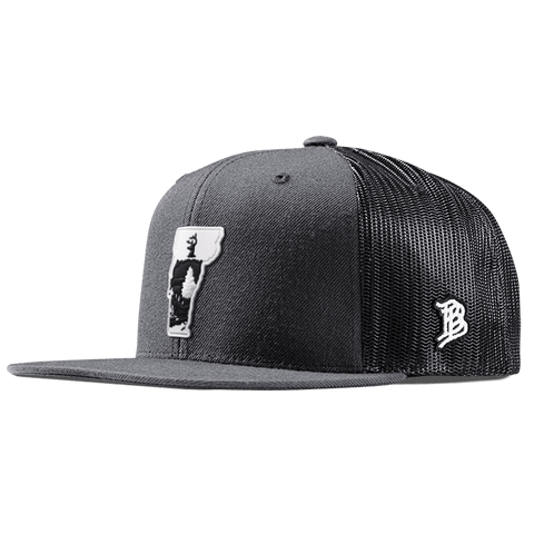 Vermont Moonlight PVC Flat Trucker Charcoal