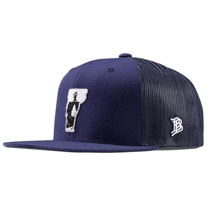 Vermont Moonlight PVC Flat Trucker Navy