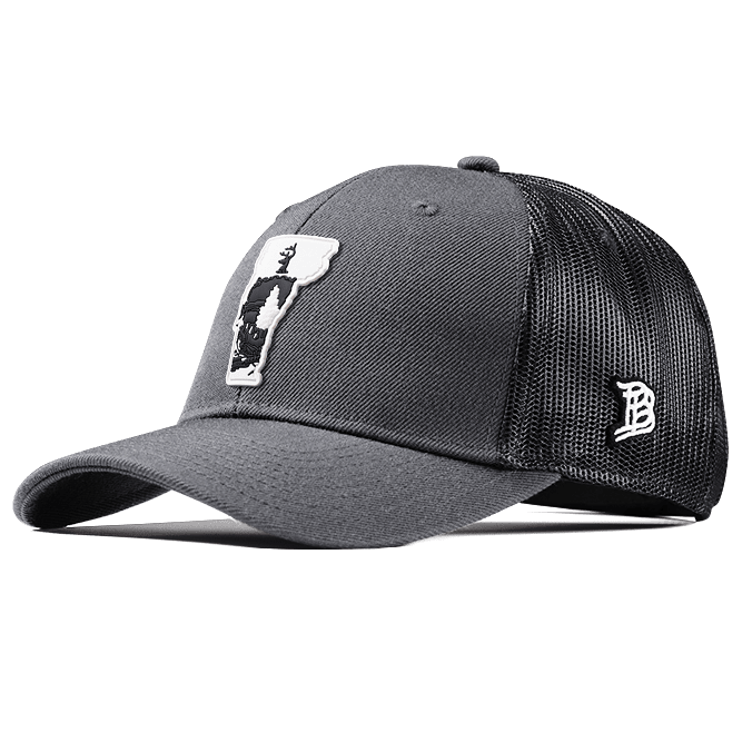 Vermont Moonlight PVC Curved Trucker Charcoal
