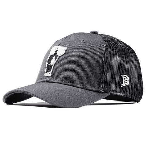 Vermont Moonlight PVC Curved Trucker Charcoal