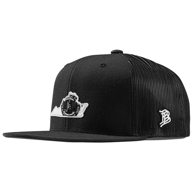 Virginia Moonlight PVC Flat Trucker Black