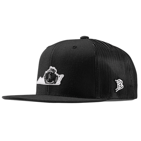 Virginia Moonlight PVC Flat Trucker Black
