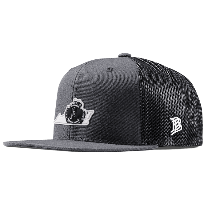 Virginia Moonlight PVC Flat Trucker Charcoal