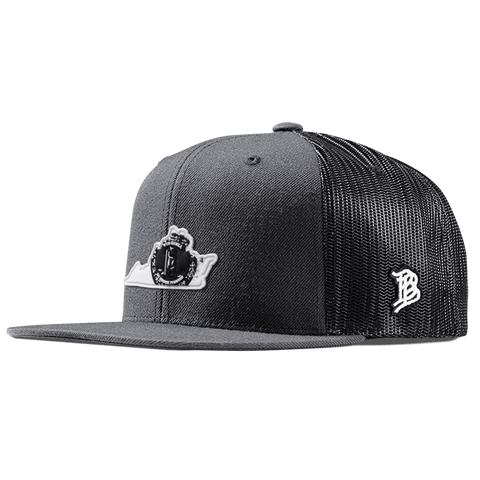 Virginia Moonlight PVC Flat Trucker Charcoal