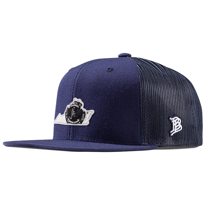 Virginia Moonlight PVC Flat Trucker Navy