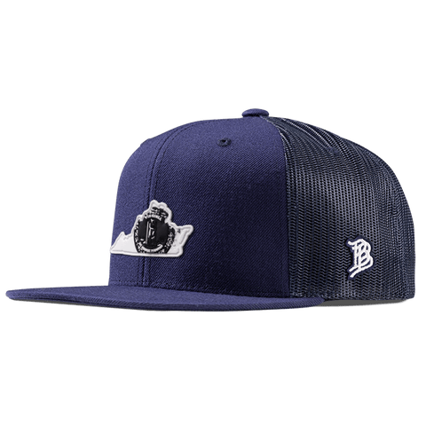 Virginia Moonlight PVC Flat Trucker Navy