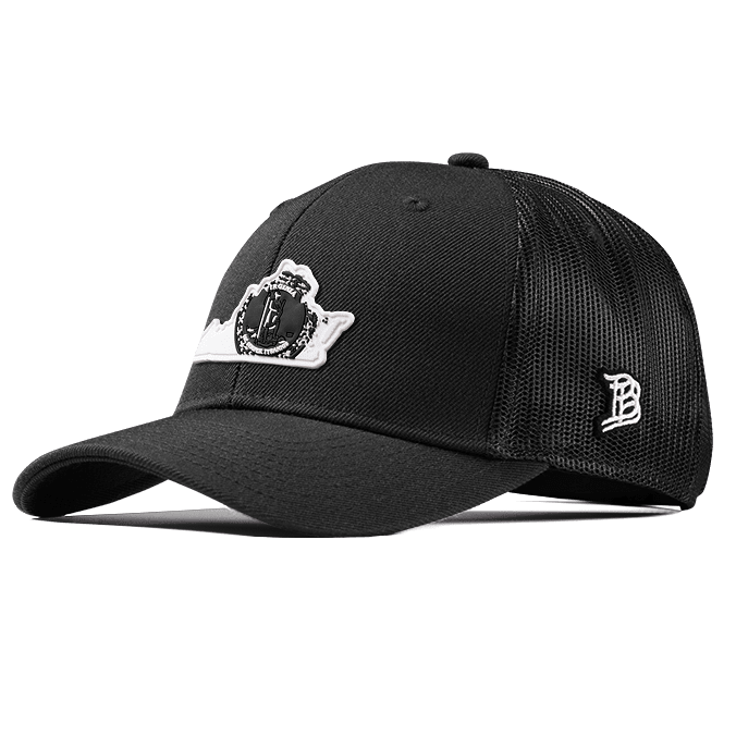 Virginia Moonlight PVC Curved Trucker Black