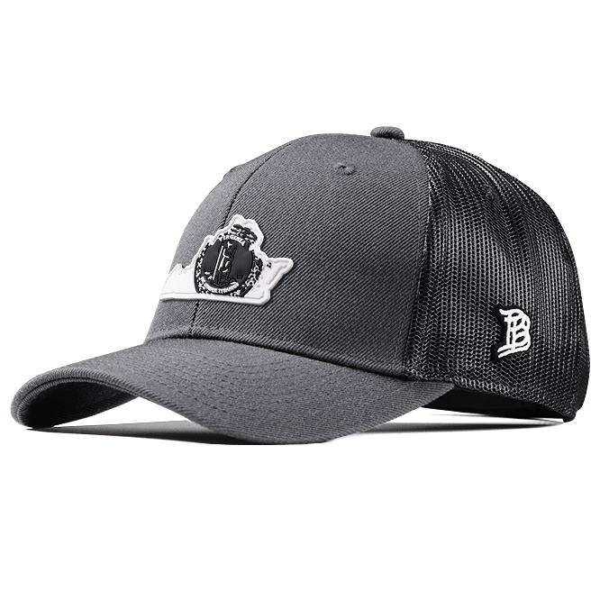 Virginia Moonlight PVC Curved Trucker Charcoal