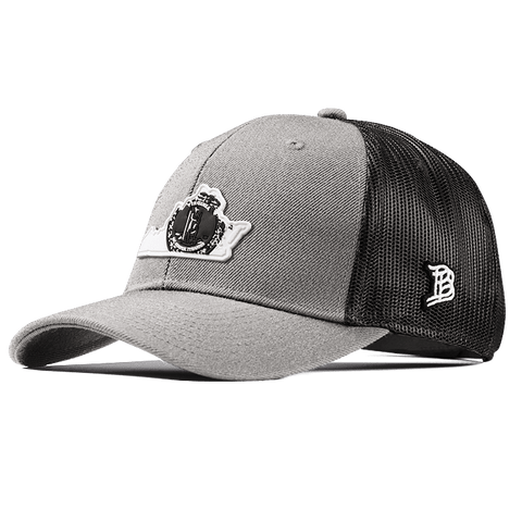 Virginia Moonlight PVC Curved Trucker Heather Gray
