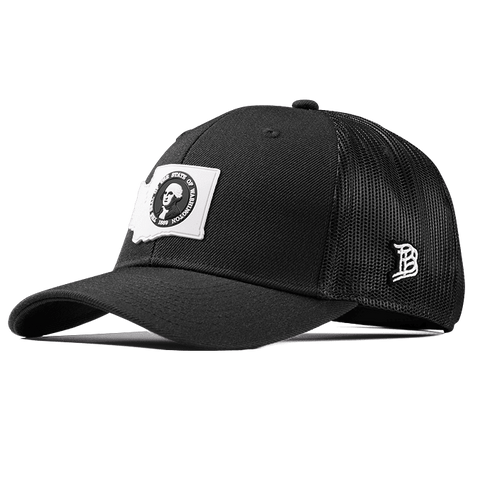 Washington Moonlight PVC Curved Trucker Black