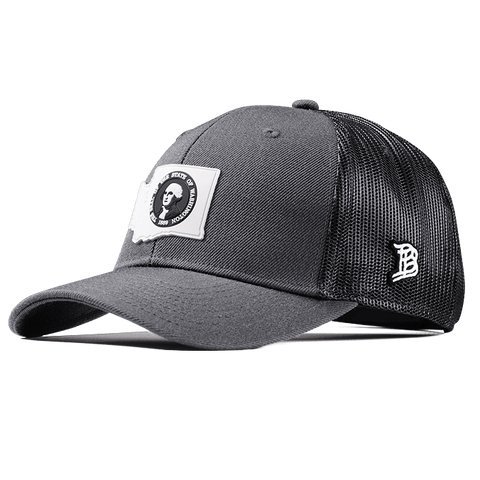 Washington Moonlight PVC Curved Trucker Charcoal