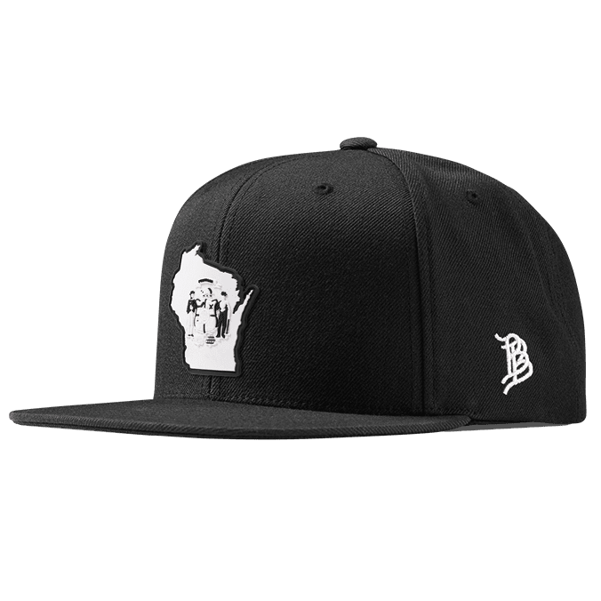 Wisconsin Moonlight PVC Classic Snapback Black