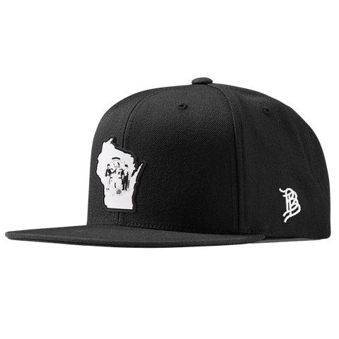 Wisconsin Moonlight PVC Classic Snapback Black