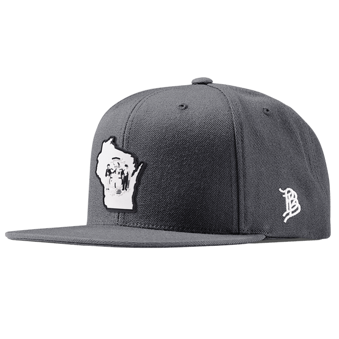 Wisconsin Moonlight PVC Classic Snapback Charcoal