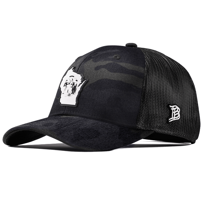 Wisconsin Moonlight PVC Curved Trucker Multicam