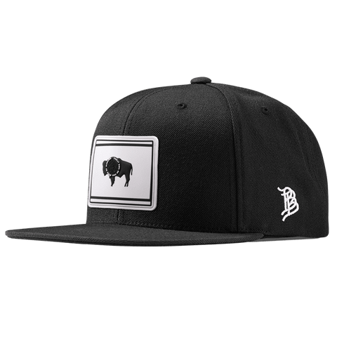 Wyoming Moonlight PVC Classic Snapback Black