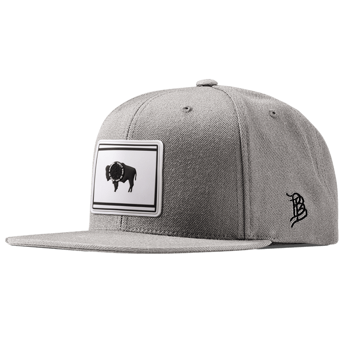 Wyoming Moonlight PVC Classic Snapback Heather Gray