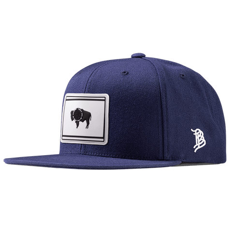 Wyoming Moonlight PVC Classic Snapback Navy