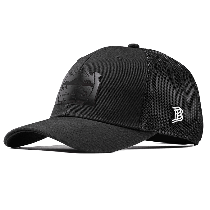 Kansas 34 Midnight Curved Trucker