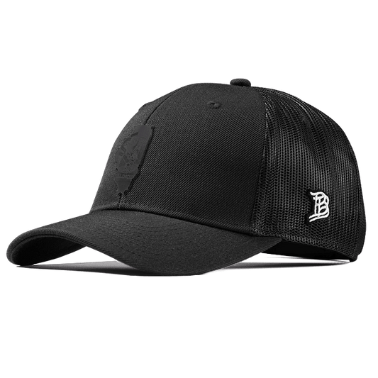 Illinois 21 Midnight Curved Trucker