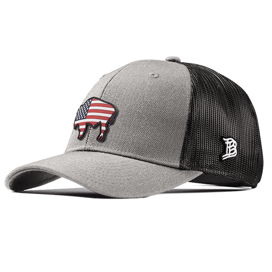 Wyoming Patriot Curved Trucker
