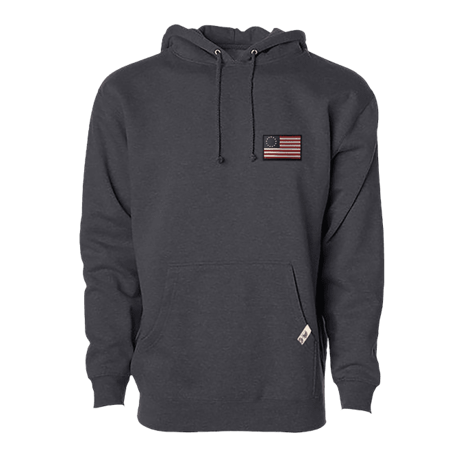 1776 PVC Hoodie charcoal