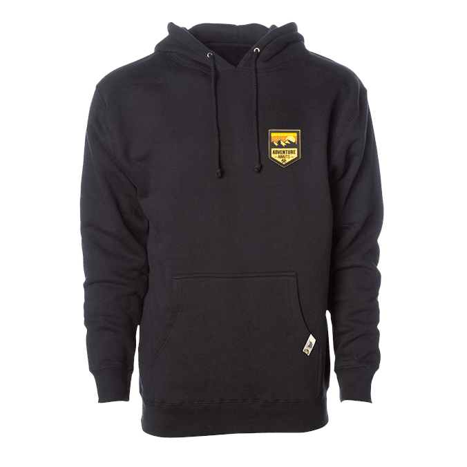 Adventure Awaits PVC Hoodie black