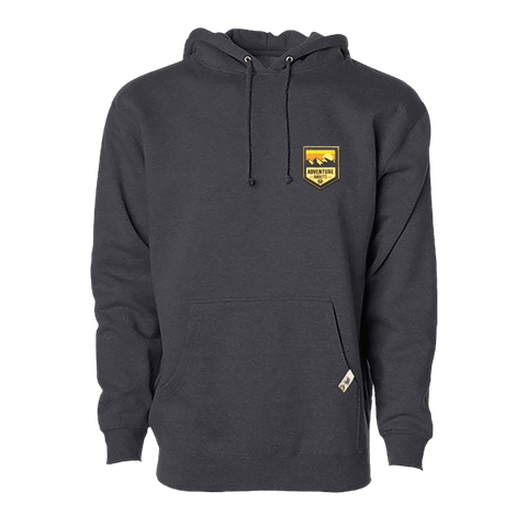 Adventure Awaits PVC Hoodie charcoal