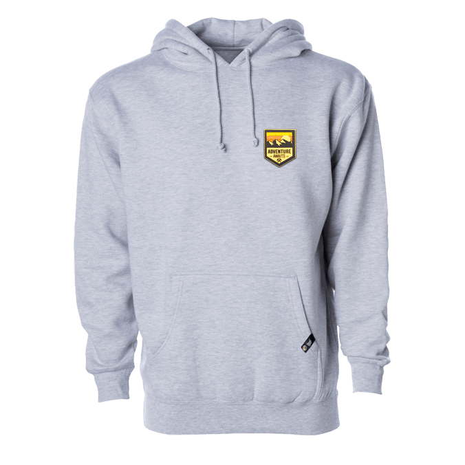 Adventure Awaits PVC Hoodie heather grey