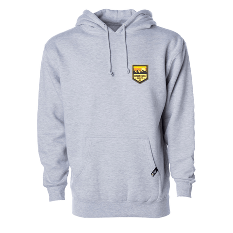 Adventure Awaits PVC Hoodie heather grey