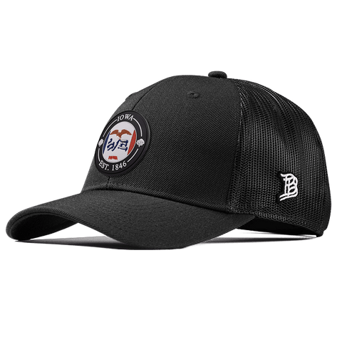 Iowa Compass Curved Trucker