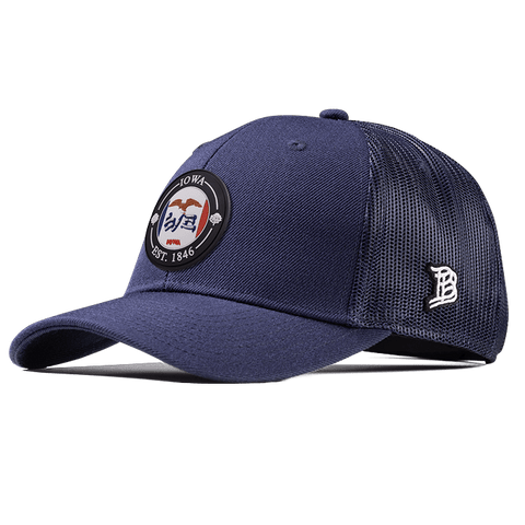 Iowa Compass Curved Trucker