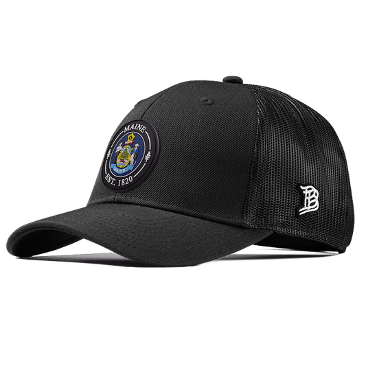Maine Compass Curved Trucker