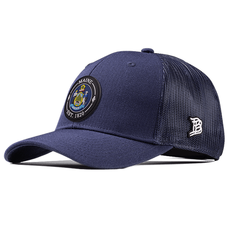 Maine Compass Curved Trucker