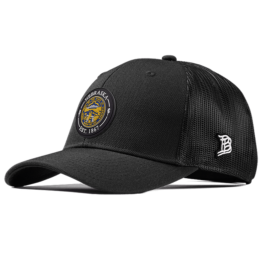 Nebraska Compass Curved Trucker