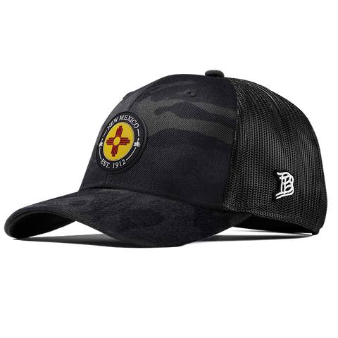 New Mexico Compass Curved Trucker