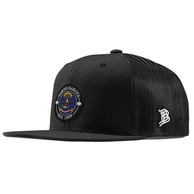 North Dakota Compass Flat Trucker