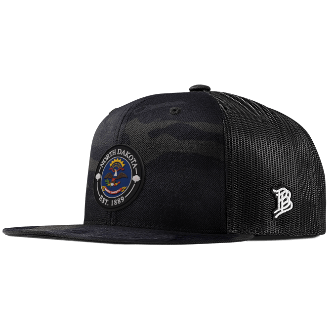 North Dakota Compass Flat Trucker