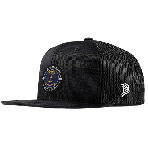 North Dakota Compass Flat Trucker