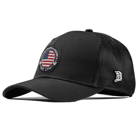 USA Compass Curved Trucker