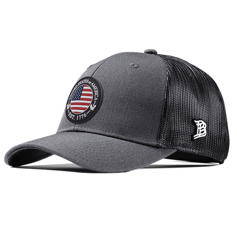 USA Compass Curved Trucker